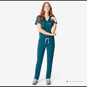 FIGS Scrubs in Caribbean Blue - XXS